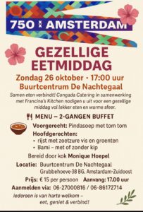 Gezellige eetmiddag in de Nachtegaal