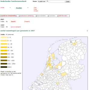 Voornamen als achternaam