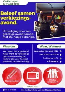 Beleef samen verkiezingsavond